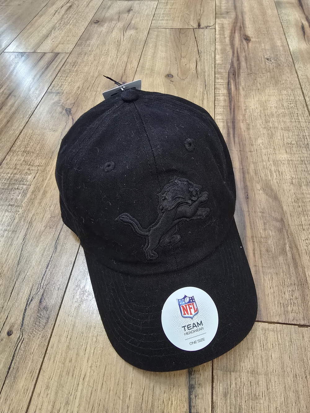 NFL Detroit Lions Black Logo Hat